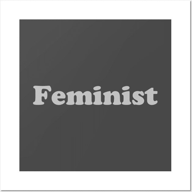 Feminist, silver Wall Art by Perezzzoso